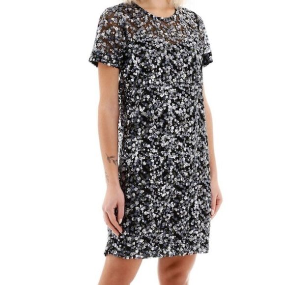 NWT Michael Michael Kors Sequined Dress In Orchid Haze SIZE XXS - Picture 8 of 12